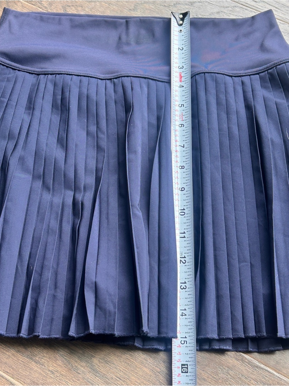 Santiny Pleated High-Waist Tennis Active Skort - Navy Blue Medium - Picture 8 of 8